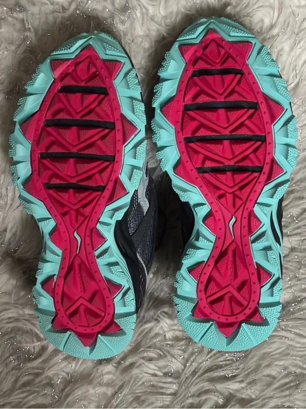 Saucony Women's Gray/Teal Trail Excursion Hiking Running Shoes Size USA 6 - Image 6