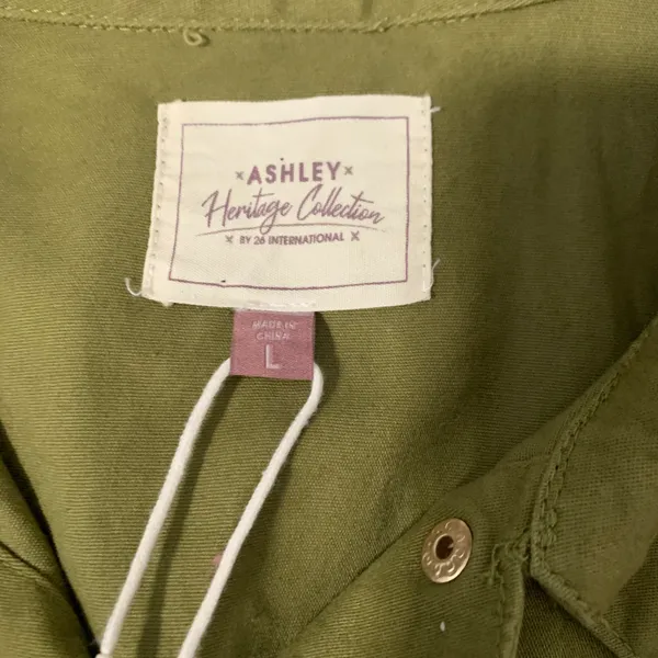 NWT Olive Green Crop Jacket - Image 7