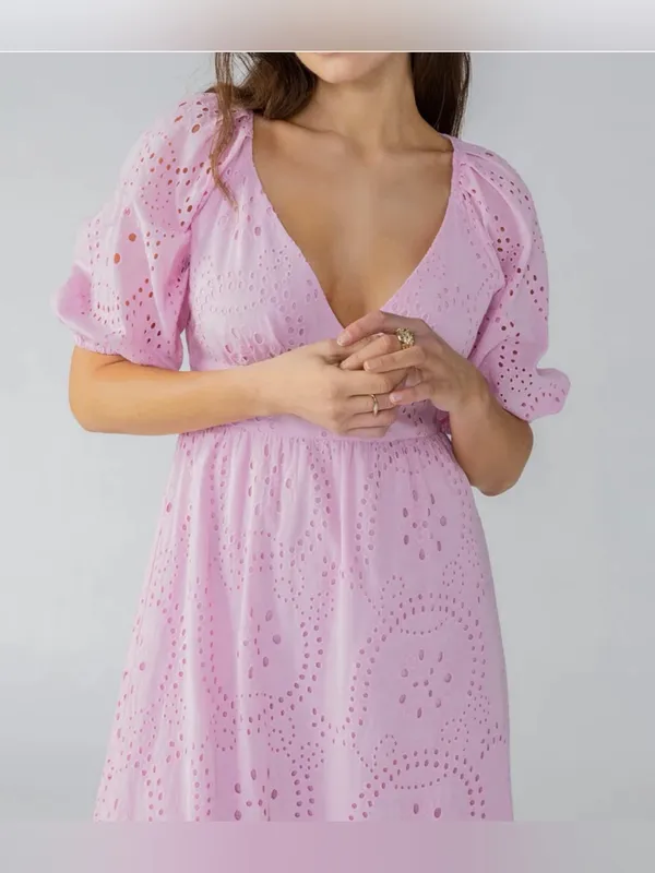 Sanctuary Eyelet V-Neck Maxi Dress NWT - Image 3