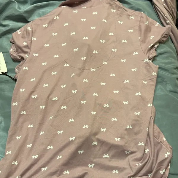 Laura Ashley Mauve Bows pajamas - Image 2