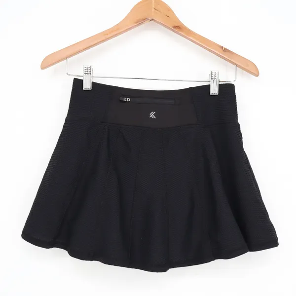 Kyodan Black Textured Honeycomb Athletic Skort Zipper Pocket XS BKA73 - Image 5
