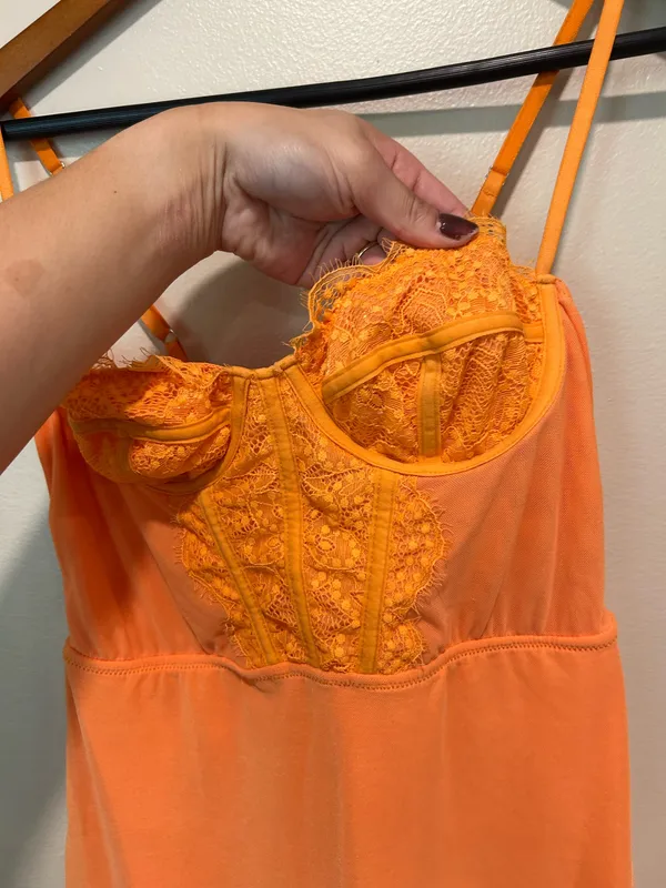 Urban outfitters orange corset dress - Image 6