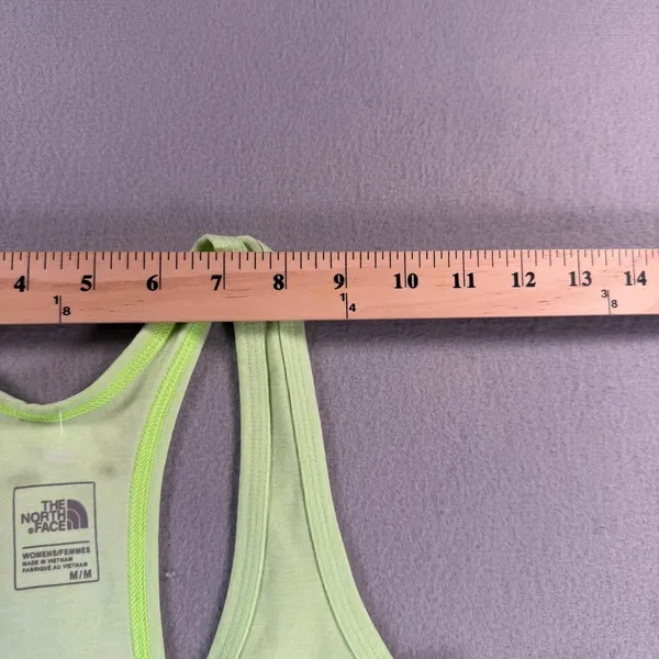 The North Face Womens Lime Green Heather Racerback Athletic Tank Top Medium - Image 3