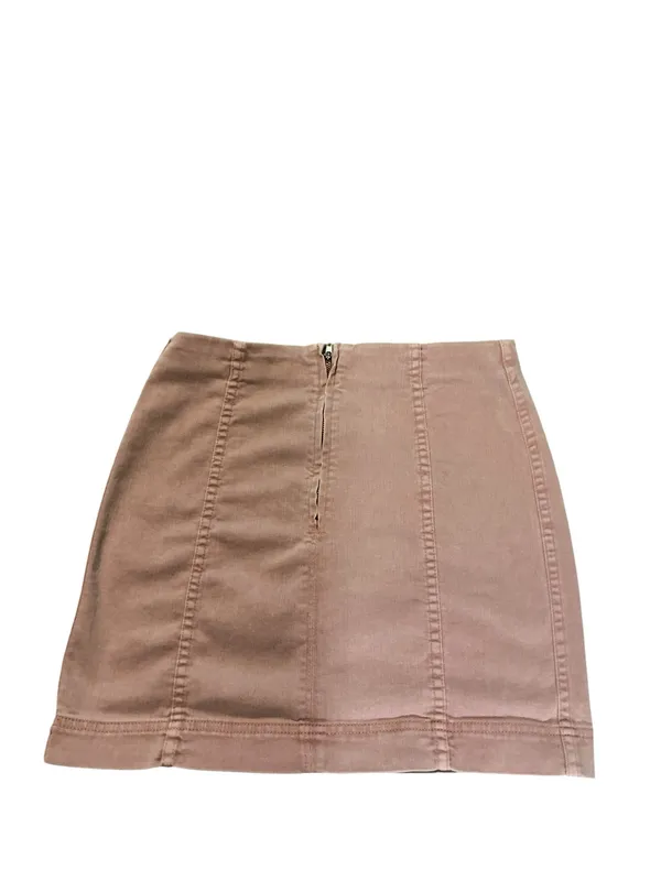 Jolt Blush Pink Denim Mini Skirt - High Waisted - Size 5 / 27W - Image 2