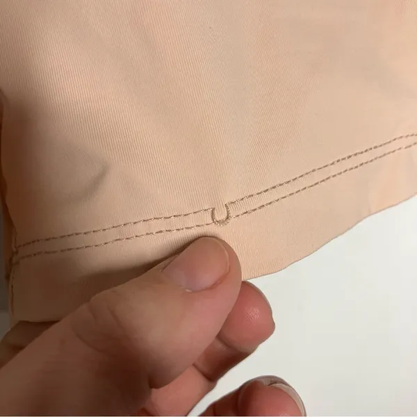 House of CB London tan bike shorts‎ ruched waist size medium casual compression - Image 4