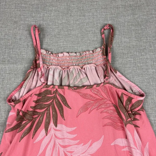 Joyspun Dress Teens XL Pink Square Neck Strappy Smocked A-Line Knee Length - Image 11