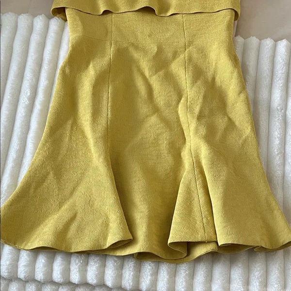 C/MEO Collective Mustard Strapless Mini Dress - Image 6