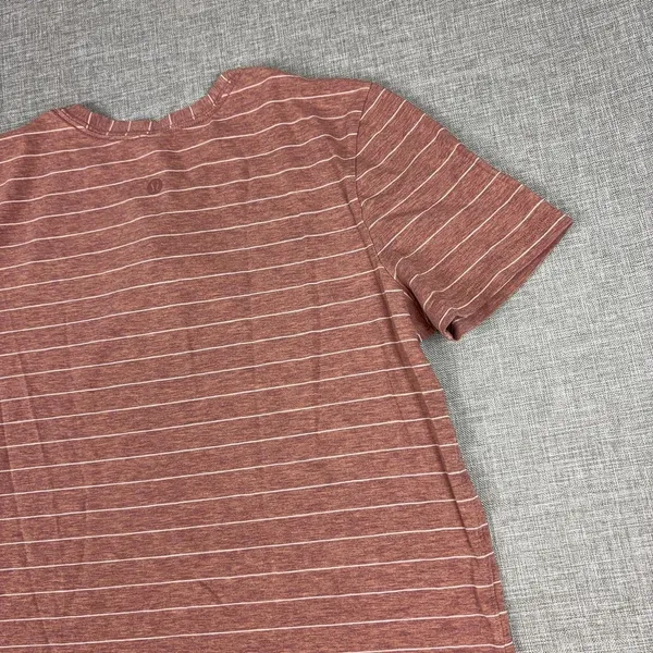 Lululemon Athletica T-Shirt Womens 2 Red Striped Crew Neck Short Sleeve Top - Image 13