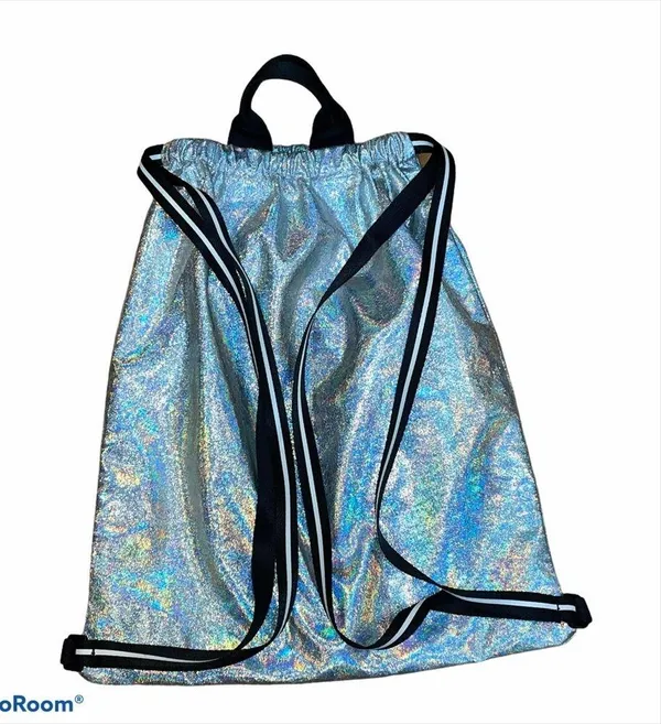 VS PINK holographic drawstring backpack - Image 4