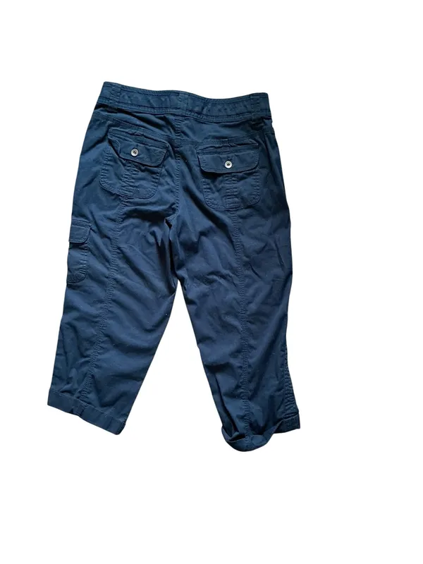 Style & Co. Women’s Navy Blue Cargo Capri Pants Size 4 Utility Cropped - Image 2