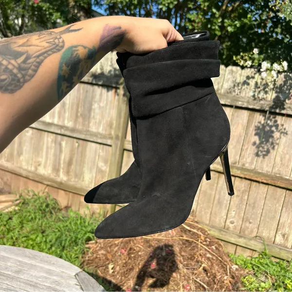 Marc Fisher Women's Rayya Slouch Mid Calf Booties in black size‎ 9.5 - Image 7