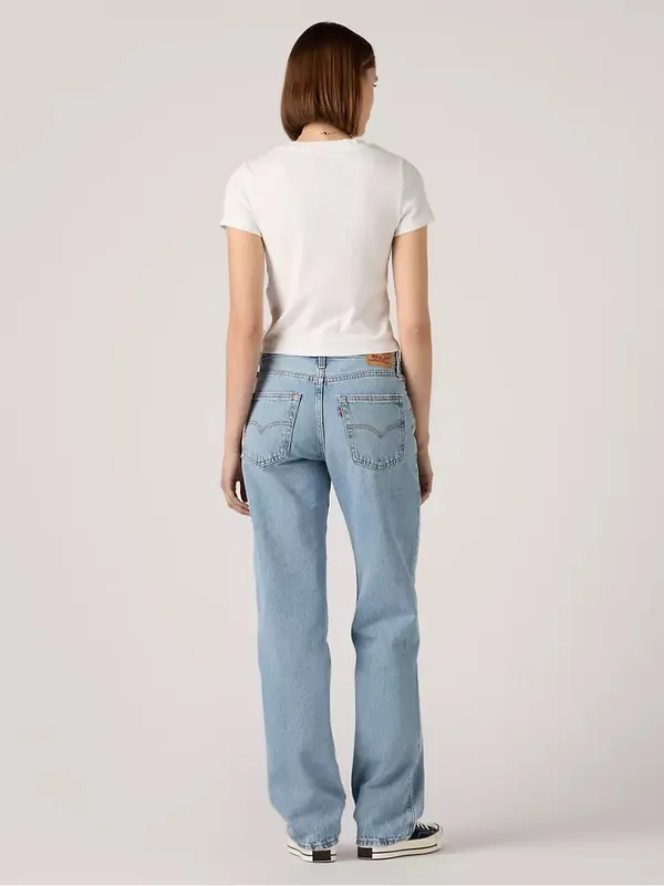NWT Levi's 94 Baggy Straight Jeans in Light Wash Blue Sz 29 - Image 2
