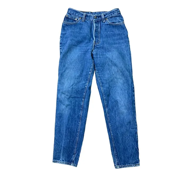Vtg Levi’s 501 Size 11 26” Jeans Y2K Button Up High Rise Tapered Leg USA Women's - Image 2