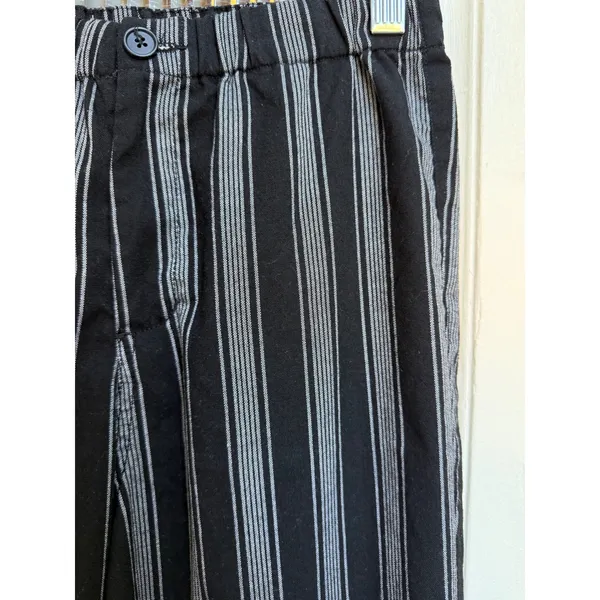 John Galt Black & White‎ Striped Pants Casual Cropped Trousers Size XS/Small - Image 2