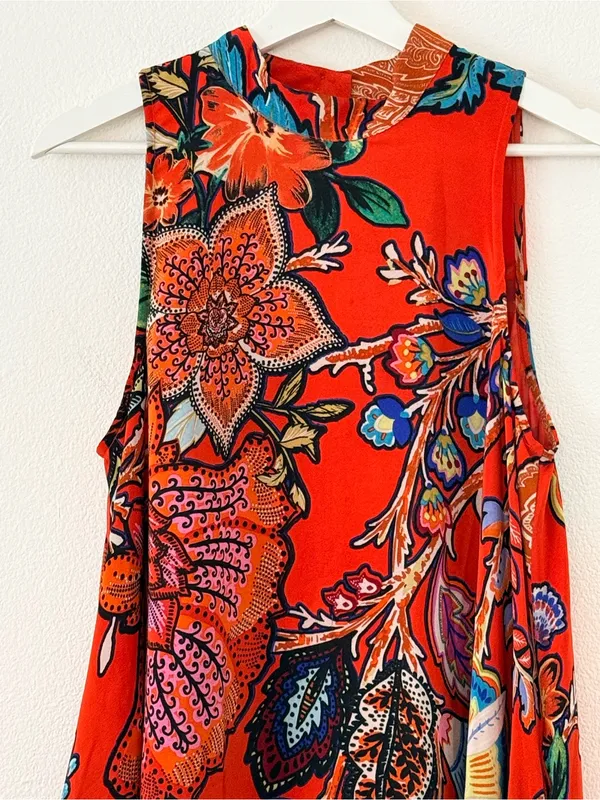 Anthropologie Maeve Larkhill Silk Trapeze Swing Dress S - Image 9