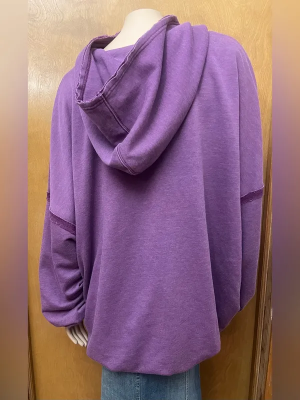 RARE Sample Full-Zip Heavy Hoodie Jacket with Bubble Hem, NWOT - Image 14