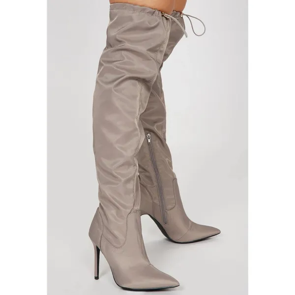 Mata Shoes NIB‎ Cold Hearted Taupe Over The Knee Boots - Size 8.5 ***Item: B13 - Image 3