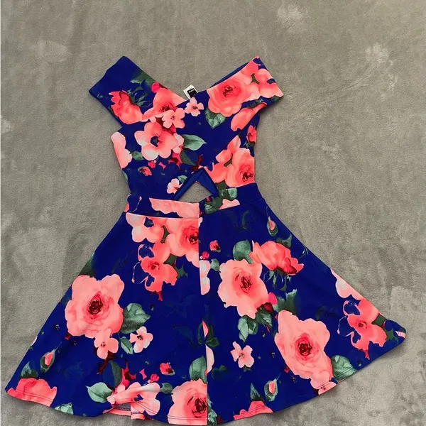 WINDSOR Floral Bubble Skater Dress, Small - Image 4