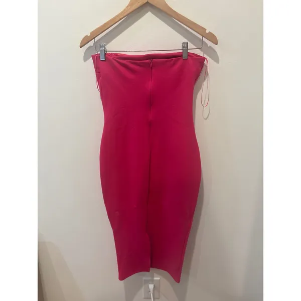 Superdown‎ Pink Strapless Midi Bodycon Dress Size S - Image 2