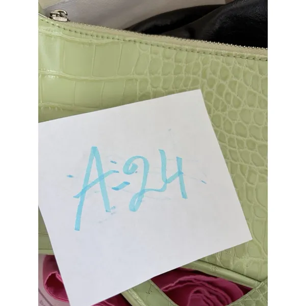 JW Pei Eva Shoulder Bag Yellow Green Croc Vegan Leather Zip Handbag Women’s A24 - Image 12