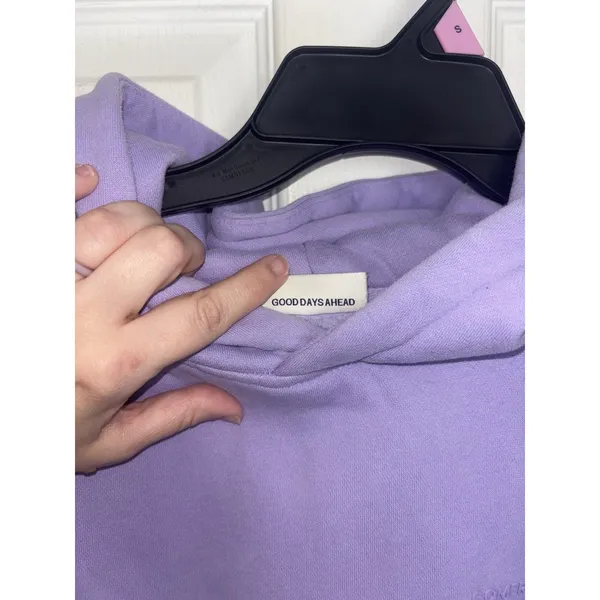 Comfrt Collection Pastel Edit Hoodie Lavender Pullover Pocket Small USA - Image 4