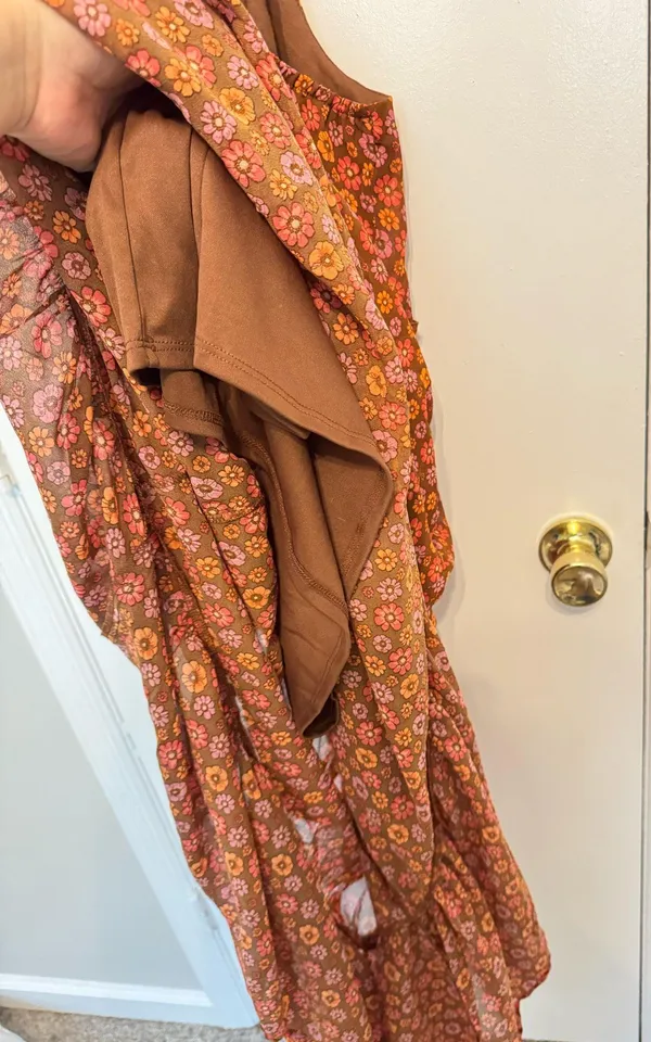 Floral Maxi Dress Size Large Multiple - Image 5