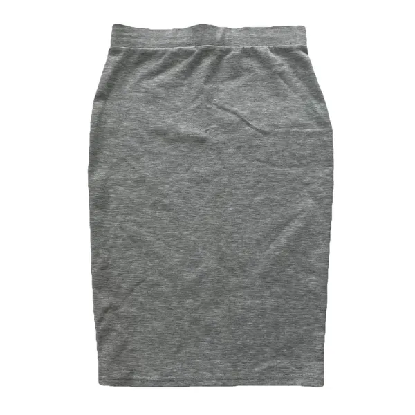 Cotton On Knit Pencil Skirt Women’s XS Gray Knee Length Corpcore Office Workwear - Image 2