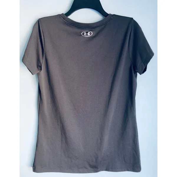 Under Armour Top Medium Gray and Green - Image 4