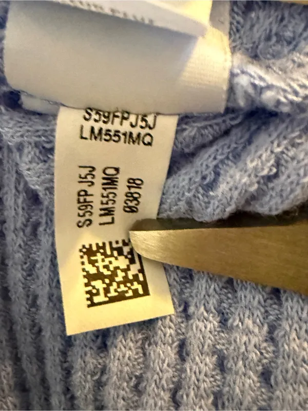Offline by Aerie NWT Takes Two to Tango Oversized Waffle Thermal Top Blue XS - Image 9