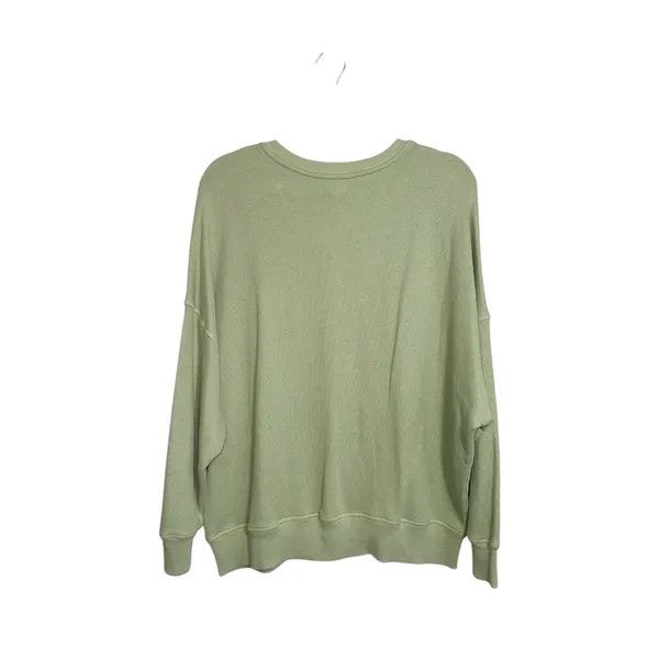 Maurices Henley Drop Shoulder Sweatshirt Light Green Relaxed Fit - Image 7