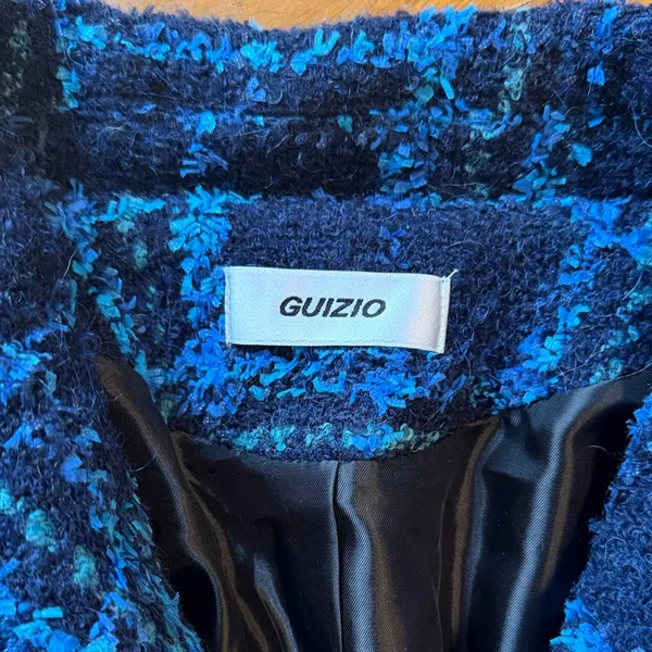 Guizio Blue and Black Tweed Jacket - Image 2