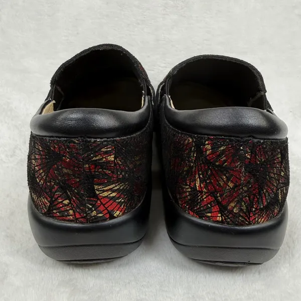 Alegria Kourtney Red Gold Metallic Fan Leather Clog Nursing Shoes KAR-274X‎ 35 - Image 7