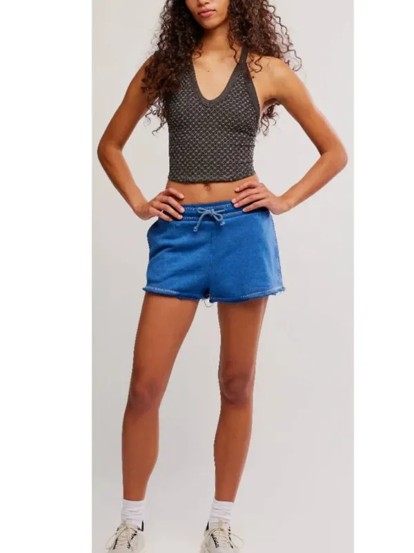 Free People NWT FP MOVEMENT All Clear V-Neck Jacquard Tank / Chocolate - Image 2