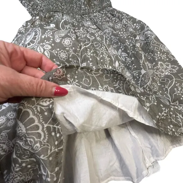 Abercrombie and Fitch Smocked Cotton Floral Dress - Size M - Image 8