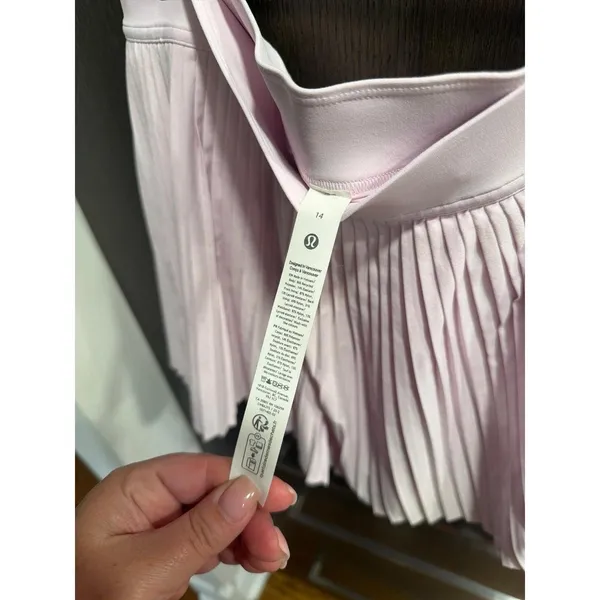 Lululemon Varsity High-Rise Pleated Tennis Skirt pink women's 14 - Image 2