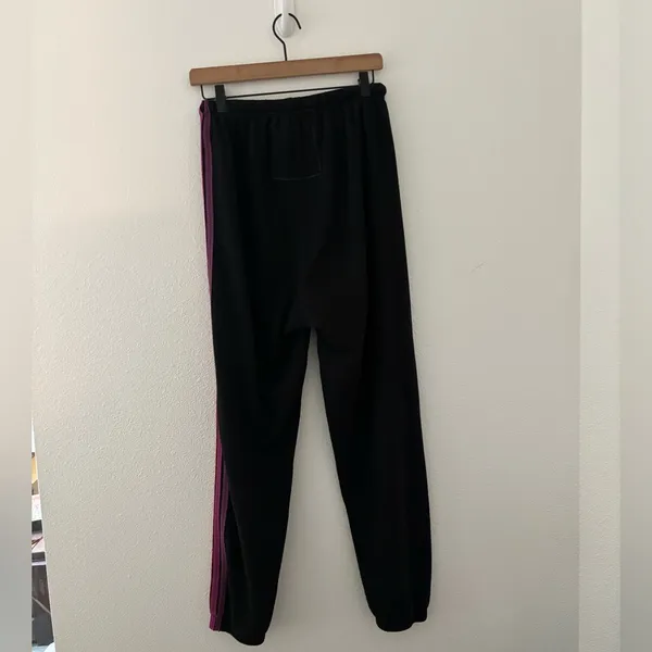 Aviator Nation 5 stripe sweatpants in black wonka - Image 4
