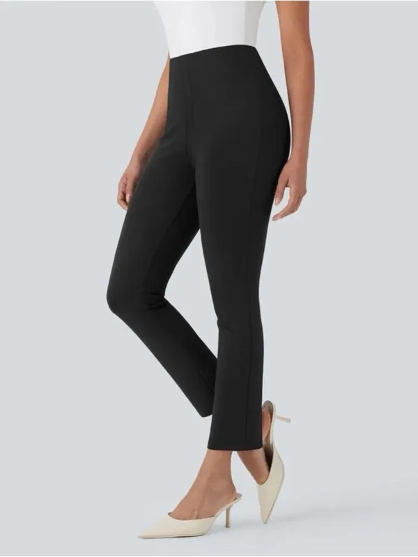 NWT Halara Flex™ High Waisted Pocket Tapered Cropped Work Pants in Black Size XL - Image 4