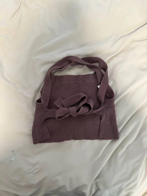 Aritzia Wilfred Knit Tie-Back Tank Top - Image 5