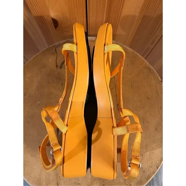 Lands’ End ankle strap slide, tangerine size 6 ￼ - Image 8