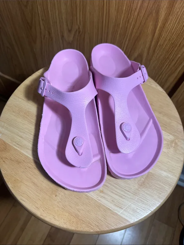 Birkenstock Pink EVA T-Style Sandals - Image 8