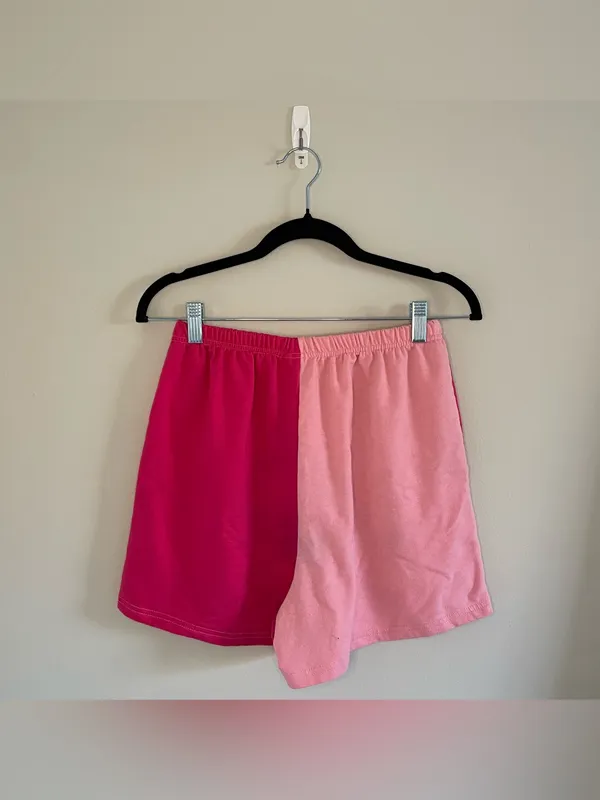 SHEIN Colorblock Cami Top & Shorts, White/Pink, Size S, EUC - Image 9