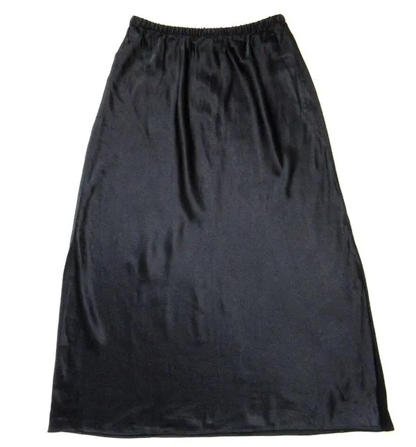 NWT J.Crew Collection Side-slit Pull-on Maxi in Black Luster Crepe Skirt S - Image 3