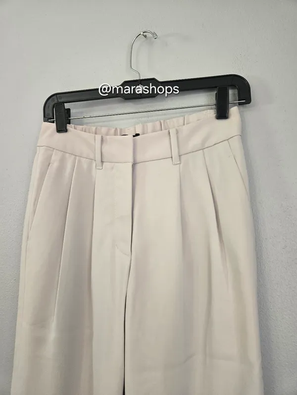 Quince Stretch Crepe Pleated Wide Leg Pants - Image 5