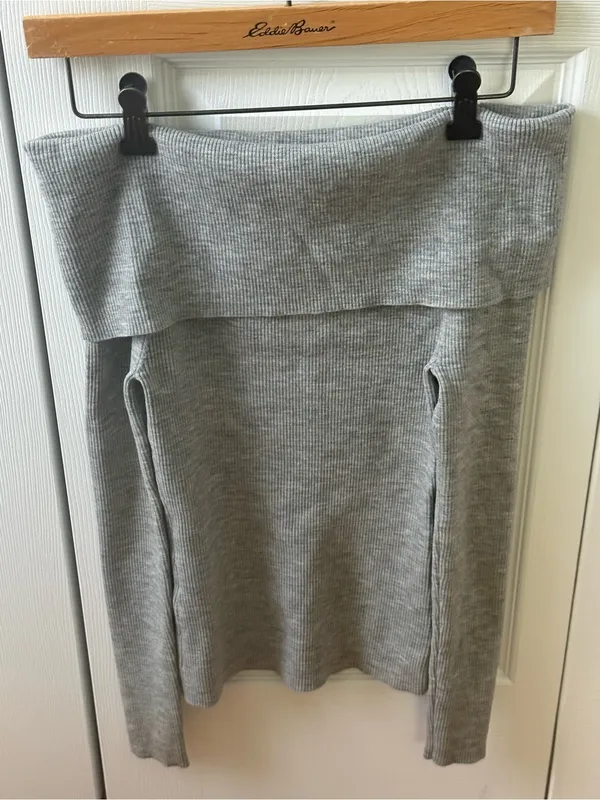 Aritzia Wilfred Nola Sweater in Light Gray - Image 3