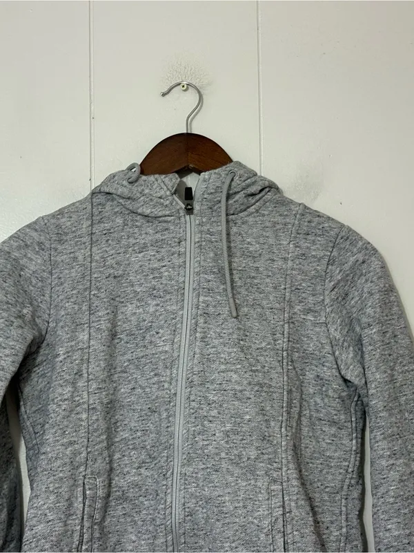 FIGS Essentials Hoodie XS Gray Full Zip Jacket Soft Fleece Medical Athleisure - Image 3