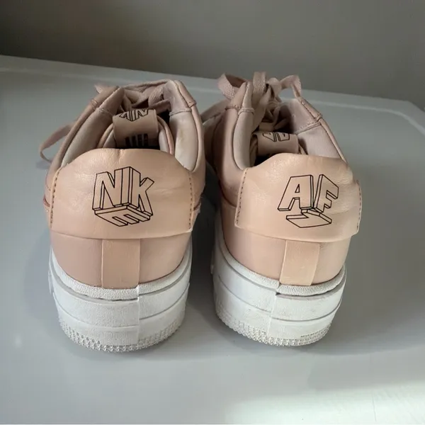 Nike Air Force One Women’s Size 8 Light Blush Sneakers - Image 2