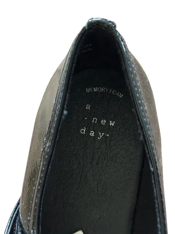 NWT A New Day Black Patent Mary Jane Flats Size 10 - Image 6