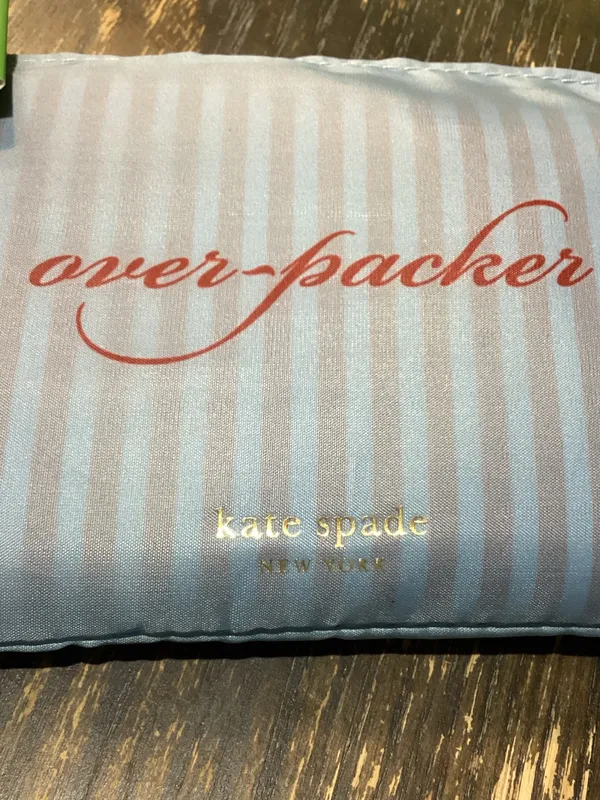 kate spade Light Blue over-packer Reusable Shopper Tote - Image 6