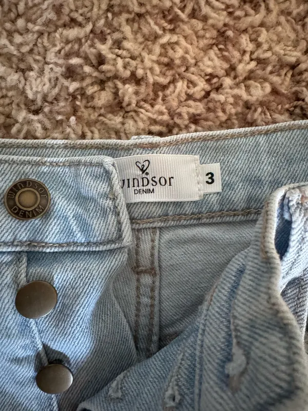 Women’s Light Blue High Waist Ripped Jeans - Image 3