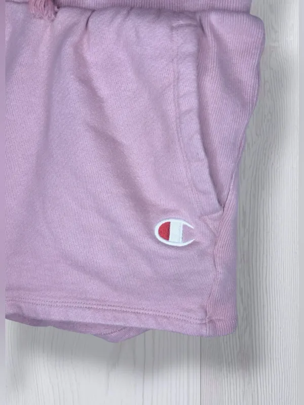CHAMPION Dusty Rose Drawstring Athletic Sweat Shorts with Pockets - Image 6